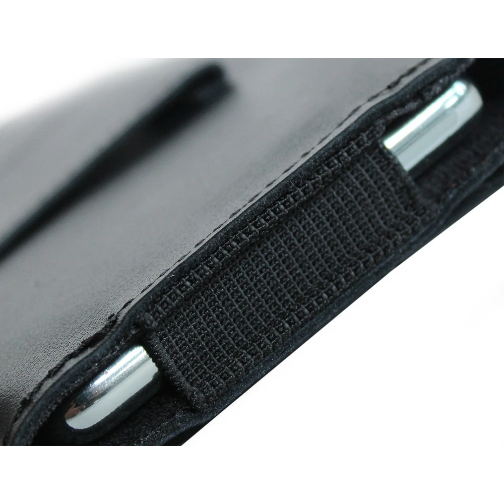 Wholesale LURESKO SUNNE XXL leather holster for belt 170x85x12 (flat magnet) (black smooth black thread) - LUR98 - {ean13} - Hurt