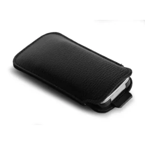 Hurtownia GSM - LURESKO SLEEVE XS kožené pouzdro pro malé telefony / funkční telefony 119mm x 53mm (černé) - LUR99 - {ean13} - Hurt