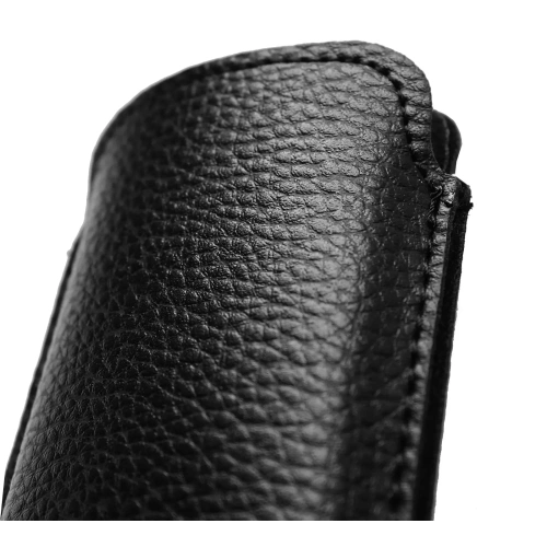 Skórzane etui wsuwane LURESKO SLEEVE XS na małe telefony / telefony klawiszowe 119mm x 53mm (czarny)
