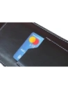 Hurtownia GSM - Skórzane etui uniwersalne z oczkiem na smycz LURESKO NEW ASTER XXXL wsuwka na telefon 6.5' - 6.9' (czarny gładki biała nić) - LUR104 - {ean13} - Hurt