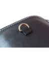 Wholesale LURESKO NEW ASTER XXXL universal leather case with a loop for a strap for phones 6.5' - 6.9' (black smooth with white thread) - LUR104 - {ean13} - Hurt