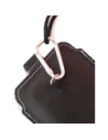 Wholesale LURESKO NEW ASTER XXXL universal leather case with a loop for a strap for phones 6.5' - 6.9' (black smooth with white thread) - LUR104 - {ean13} - Hurt