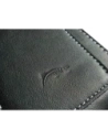 Wholesale LURESKO NEW ASTER XXXL universal leather case with a loop for a strap for phones 6.5' - 6.9' (black smooth with white thread) - LUR104 - {ean13} - Hurt