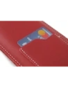Hurtownia GSM - Skórzane etui uniwersalne z oczkiem na smycz LURESKO NEW ASTER XXXL wsuwka na telefon 6.5' - 6.9' (czerwony biała nić) - LUR106 - {ean13} - Hurt