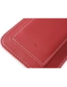 Hurtownia GSM - Skórzane etui uniwersalne z oczkiem na smycz LURESKO NEW ASTER XXXL wsuwka na telefon 6.5' - 6.9' (czerwony biała nić) - LUR106 - {ean13} - Hurt