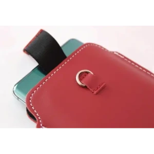 Wholesale LURESKO NEW ASTER XXXL universal leather case with a loop for a strap for phone sizes 6.5' - 6.9' (red with white thread) - LUR106 - {ean13} - Hurt