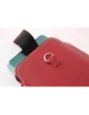 Hurtownia GSM - Skórzane etui uniwersalne z oczkiem na smycz LURESKO NEW ASTER XXXL wsuwka na telefon 6.5' - 6.9' (czerwony biała nić) - LUR106 - {ean13} - Hurt