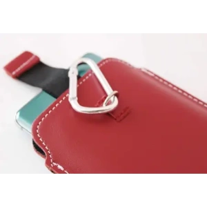 Wholesale LURESKO NEW ASTER XXXL universal leather case with a loop for a strap for phone sizes 6.5' - 6.9' (red with white thread) - LUR106 - {ean13} - Hurt