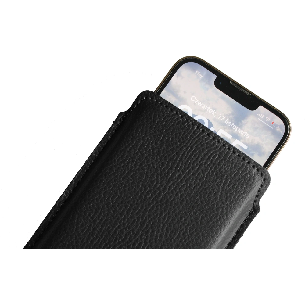 Hurtownia GSM - LURESKO LILNER XXXL Lederhülle für das Handy ECO (schwarz) - LUR110 - {ean13} - Hurt