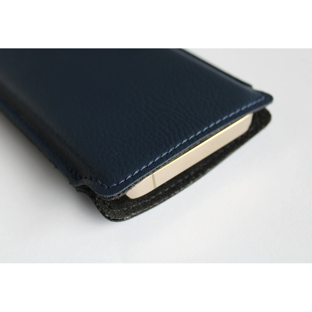 Wholesale LURESKO LILNER XXL leather slipcase for phone ECO (blue) - LUR112 - {ean13} - Hurt