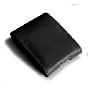 Hurtownia GSM - LURESKO FLIP SLEEVE M kožený ochranný obal pro Samsung Galaxy Z Flip 3/4/5/6 Motorola Razr 50 / 40 Ultra Huawei Pocket (černý hladký černý nit) - LUR114 - {ean13} - Hurt