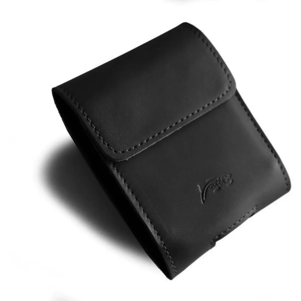 Wholesale LURESKO FLIP SLEEVE M leather protective case for Samsung Galaxy Z Flip 3/4/5/6 Motorola Razr 50 / 40 Ultra Huawei Pocket (black smooth black thread) - LUR114 - {ean13} - Hurt