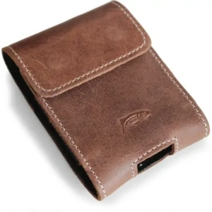 Hurtownia GSM - LURESKO FLIP SLEEVE M Leder-Schutzhülle für Samsung Galaxy Z Flip 3/4/5/6 Motorola Razr 50 / 40 Ultra Huawei Pocket (vintage braun mit weißem Faden) - LUR115 - {ean13} - Hurt