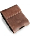 Wholesale LURESKO FLIP SLEEVE M leather protective case for Samsung Galaxy Z Flip 3/4/5/6 Motorola Razr 50 / 40 Ultra Huawei Pocket (vintage brown with white thread) - LUR115 - {ean13} - Hurt