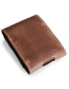 Wholesale LURESKO FLIP SLEEVE M leather protective case for Samsung Galaxy Z Flip 3/4/5/6 Motorola Razr 50 / 40 Ultra Huawei Pocket (vintage brown with white thread) - LUR115 - {ean13} - Hurt