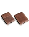 Hurtownia GSM - LURESKO FLIP SLEEVE M Leder-Schutzhülle für Samsung Galaxy Z Flip 3/4/5/6 Motorola Razr 50 / 40 Ultra Huawei Pocket (vintage braun mit weißem Faden) - LUR115 - {ean13} - Hurt