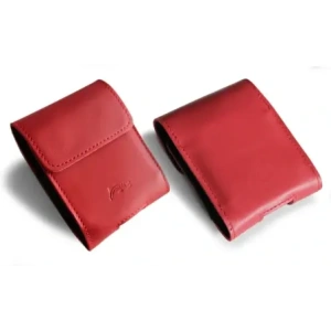 Wholesale LURESKO FLIP SLEEVE M leather protective case for Samsung Galaxy Z Flip 3/4/5/6 Motorola Razr 50 / 40 Ultra Huawei Pocket (red smooth red thread) - LUR116 - {ean13} - Hurt