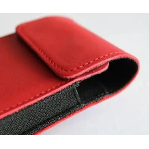 Wholesale LURESKO FLIP SLEEVE M leather protective case for Samsung Galaxy Z Flip 3/4/5/6 Motorola Razr 50 / 40 Ultra Huawei Pocket (red smooth red thread) - LUR116 - {ean13} - Hurt