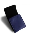 Wholesale LURESKO HECTOR FLIP M leather neck case / belt case / loop case for Flip models (smooth navy blue with navy thread) - LUR117 - {ean13} - Hurt