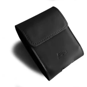 Wholesale LURESKO HECTOR FLIP M leather neck / belt / loop case for Flip models (black smooth with black thread) - LUR119 - {ean13} - Hurt