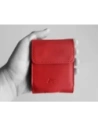 Wholesale LURESKO HECTOR FLIP M leather neck/pouch/belt loop case for Flip models (red smooth with red thread) - LUR120 - {ean13} - Hurt