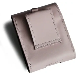 Wholesale LURESKO HECTOR FLIP M leather neck/belt/belt loop case for Flip models (smooth pink with white thread) - LUR121 - {ean13} - Hurt