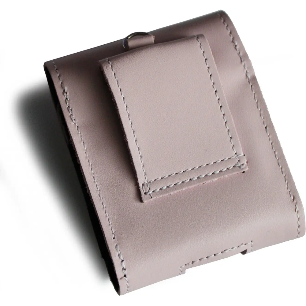 Hurtownia GSM - LURESKO HECTOR FLIP M Lederhülle für Hals/Gürtel/Gürtel-Schlaufe für Flip-Modelle (glattes Pink mit weißen Nähten) - LUR121 - {ean13} - Hurt