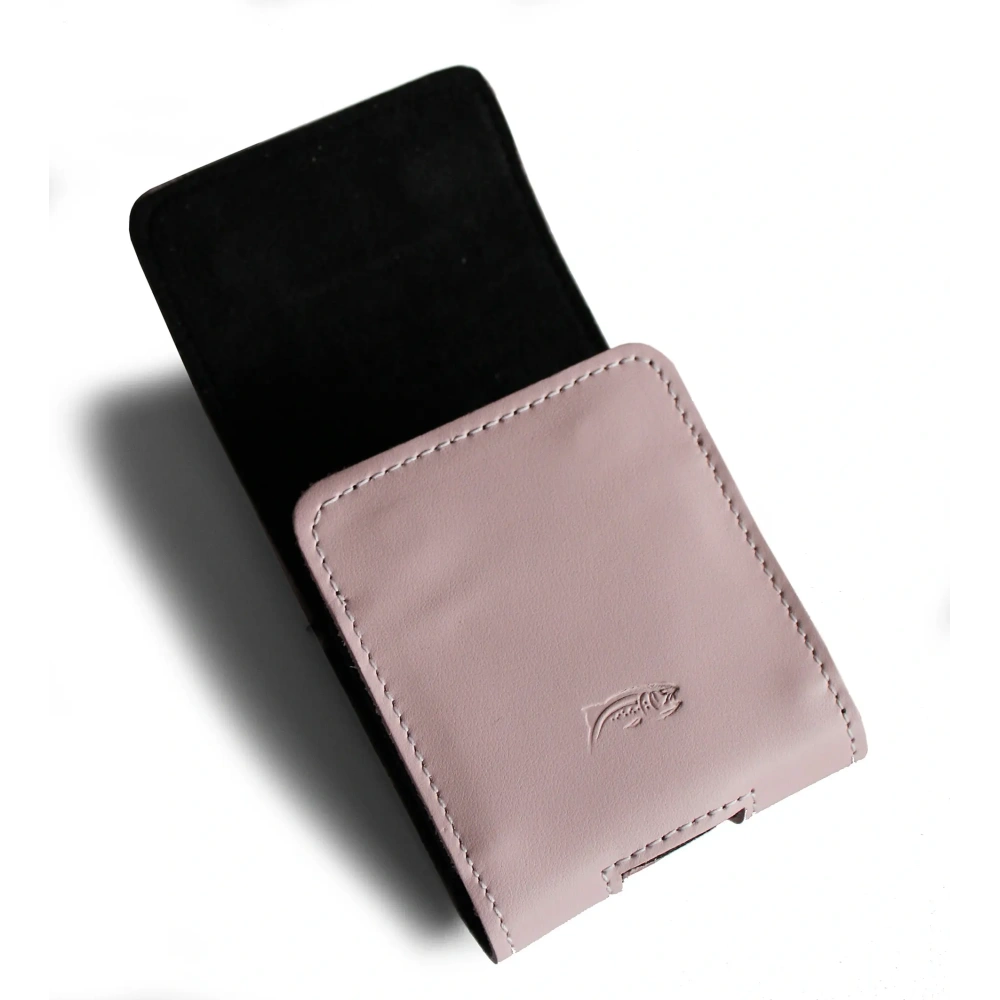 Hurtownia GSM - LURESKO HECTOR FLIP M Lederhülle für Hals/Gürtel/Gürtel-Schlaufe für Flip-Modelle (glattes Pink mit weißen Nähten) - LUR121 - {ean13} - Hurt