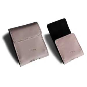 Wholesale LURESKO HECTOR FLIP M leather neck/belt/belt loop case for Flip models (smooth pink with white thread) - LUR121 - {ean13} - Hurt
