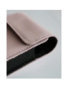 Wholesale LURESKO HECTOR FLIP M leather neck/belt/belt loop case for Flip models (smooth pink with white thread) - LUR121 - {ean13} - Hurt