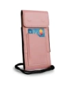 Wholesale LURESKO HECTOR XXL leather neck case / belt case / loop case vertical 167x78x10mm (smooth pink with white thread) - LUR123 - {ean13} - Hurt