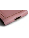 Wholesale LURESKO HECTOR XXL leather neck case / belt case / loop case vertical 167x78x10mm (smooth pink with white thread) - LUR123 - {ean13} - Hurt