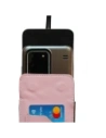 Wholesale LURESKO HECTOR XXL leather neck case / belt case / loop case vertical 167x78x10mm (smooth pink with white thread) - LUR123 - {ean13} - Hurt