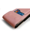 Wholesale LURESKO HECTOR XXL leather neck case / belt case / loop case vertical 167x78x10mm (smooth pink with white thread) - LUR123 - {ean13} - Hurt