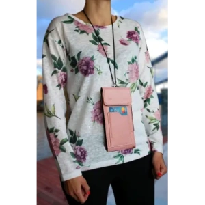 Hurtownia GSM - LURESKO HECTOR XXL Lederhülle / Gürteltasche / Schlauchtasche vertikal 167x78x10mm (glattes Pink mit weißen Nähten) - LUR123 - {ean13} - Hurt