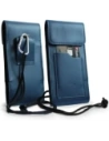 Hurtownia GSM - LURESKO HECTOR XXL Lederhals-Case / Gürteltasche / Loop-Holster vertikal 167x78x10mm (glatt blau mit blauer Naht) - LUR124 - {ean13} - Hurt