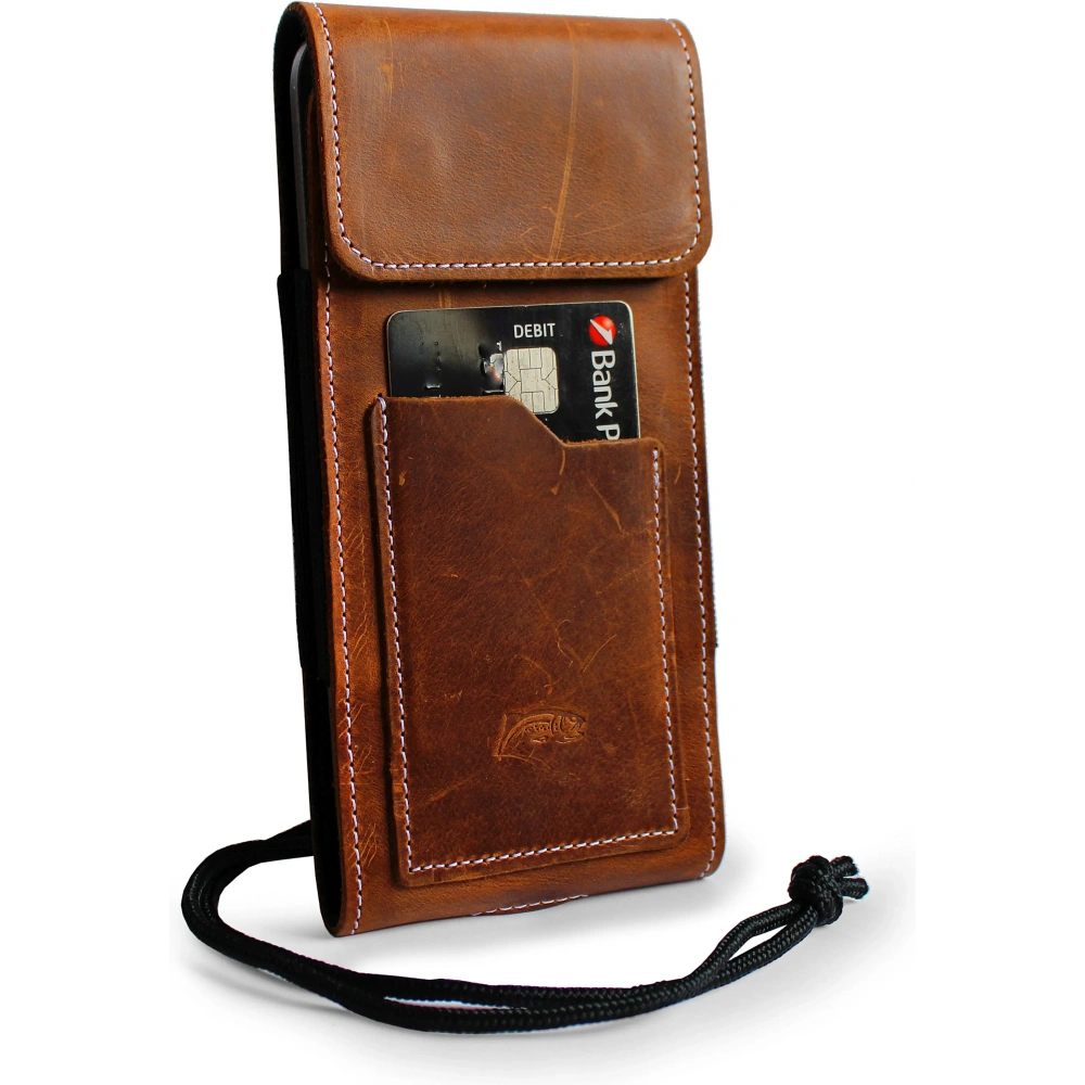 Hurtownia GSM - LURESKO HECTOR XXL R XXL Lederhals- / Gürteltasche / Loop Holster vertikal 167x78x10mm (helles Vintage-Braun mit weißen Nähten) - LUR125 - {ean13} - Hurt