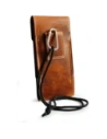 Wholesale LURESKO HECTOR XXL R XXL leather neck case / belt case / loop holster vertical 167x78x10mm (light vintage brown with white thread) - LUR125 - {ean13} - Hurt