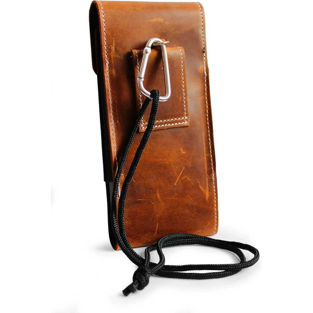Hurtownia GSM - LURESKO HECTOR XXL R XXL Lederhals- / Gürteltasche / Loop Holster vertikal 167x78x10mm (helles Vintage-Braun mit weißen Nähten) - LUR125 - {ean13} - Hurt