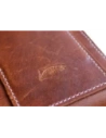 Hurtownia GSM - Skórzane etui na szyję / do paska / do szlufki kabura pionowa LURESKO HECTOR XXL 167x78x10mm (jasny brąz vintage biała nić) - LUR125 - {ean13} - Hurt