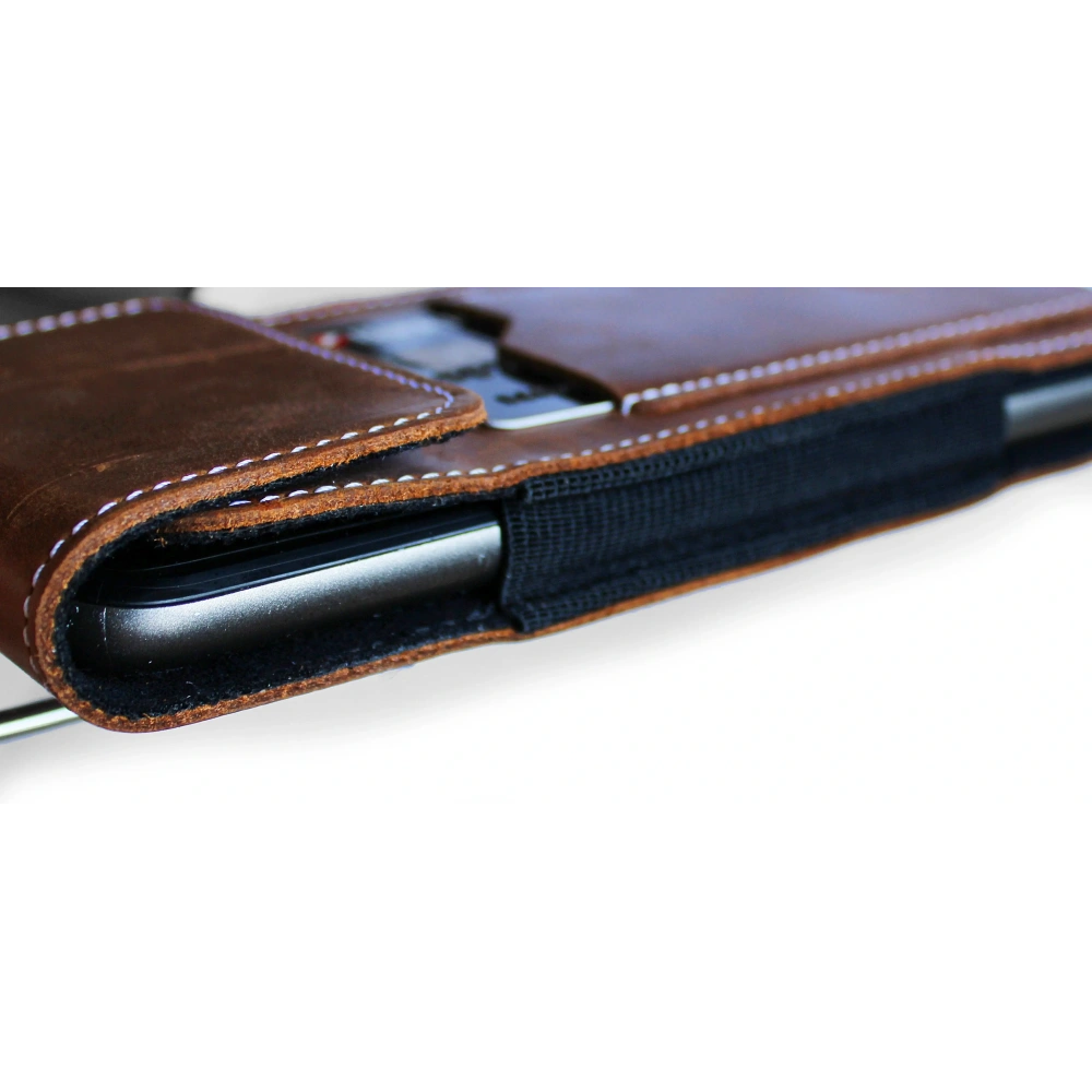 Hurtownia GSM - LURESKO HECTOR XXL R XXL Lederhals- / Gürteltasche / Loop Holster vertikal 167x78x10mm (helles Vintage-Braun mit weißen Nähten) - LUR125 - {ean13} - Hurt