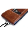 Hurtownia GSM - LURESKO HECTOR XXL R XXL husă din piele pentru gât / husă pentru curea / husa verticală cu buclă 167x78x10mm (maro vintage deschis cu fir alb) - LUR125 - {ean13} - Hurt