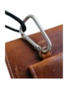 Wholesale LURESKO HECTOR XXL R XXL leather neck case / belt case / loop holster vertical 167x78x10mm (light vintage brown with white thread) - LUR125 - {ean13} - Hurt