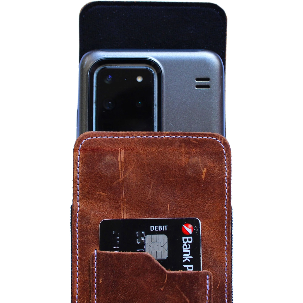 Hurtownia GSM - LURESKO HECTOR XXL R XXL Lederhals- / Gürteltasche / Loop Holster vertikal 167x78x10mm (helles Vintage-Braun mit weißen Nähten) - LUR125 - {ean13} - Hurt