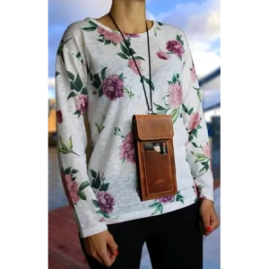 Hurtownia GSM - LURESKO HECTOR XXL R XXL Lederhals- / Gürteltasche / Loop Holster vertikal 167x78x10mm (helles Vintage-Braun mit weißen Nähten) - LUR125 - {ean13} - Hurt