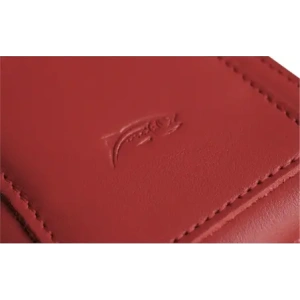 Wholesale LURESKO HECTOR XXL leather neck case / belt case / loop vertical holster 167x78x10mm (red smooth with red thread) - LUR126 - {ean13} - Hurt