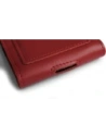 Wholesale LURESKO HECTOR XXL leather neck case / belt case / loop vertical holster 167x78x10mm (red smooth with red thread) - LUR126 - {ean13} - Hurt