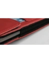 Wholesale LURESKO HECTOR XXL leather neck case / belt case / loop vertical holster 167x78x10mm (red smooth with red thread) - LUR126 - {ean13} - Hurt