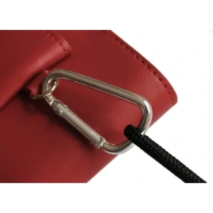 Wholesale LURESKO HECTOR XXL leather neck case / belt case / loop vertical holster 167x78x10mm (red smooth with red thread) - LUR126 - {ean13} - Hurt