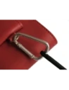 Wholesale LURESKO HECTOR XXL leather neck case / belt case / loop vertical holster 167x78x10mm (red smooth with red thread) - LUR126 - {ean13} - Hurt
